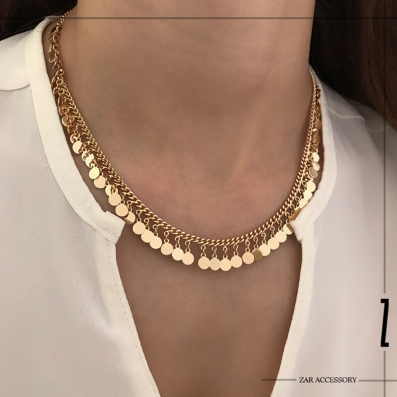 گردنبند زنانه پولکی