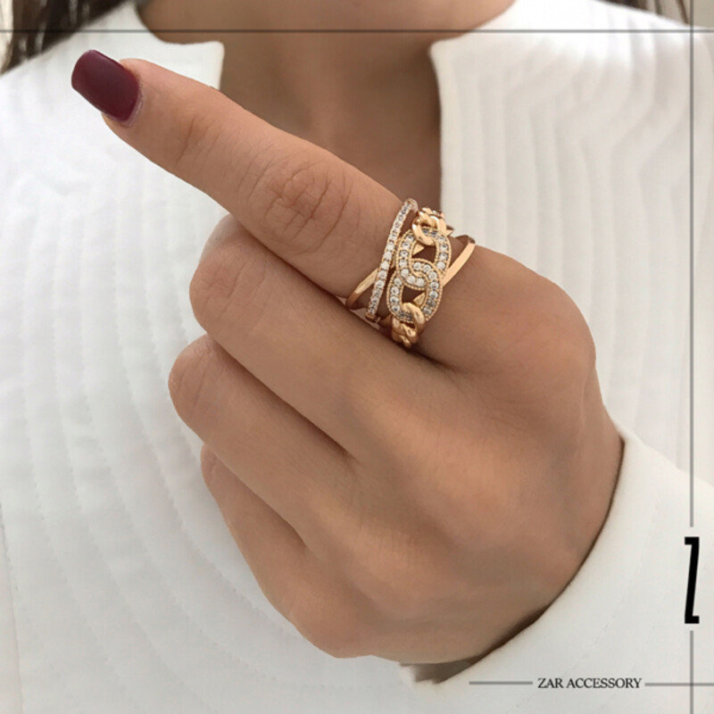 انگشتر زنانه کارتیه مولتی کراس