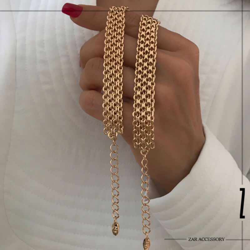 دستبند زنانه بافت توری دو رو