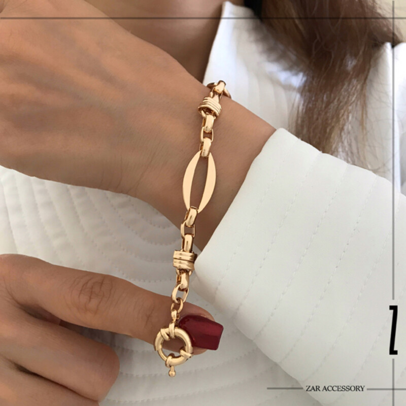 دستبند زنجیر رولو قفل ملوانی