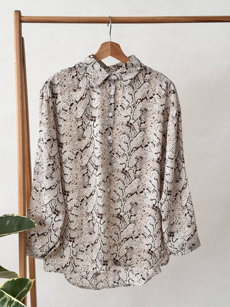 شومیز پوست ماری کرپ