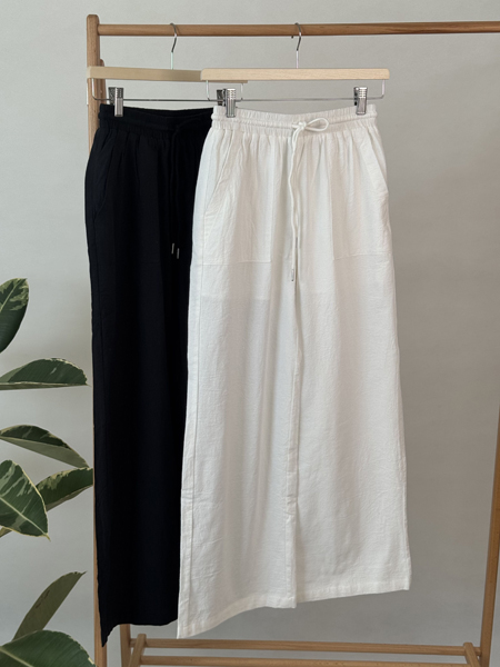 شلوار لینن کتان تک رنگ