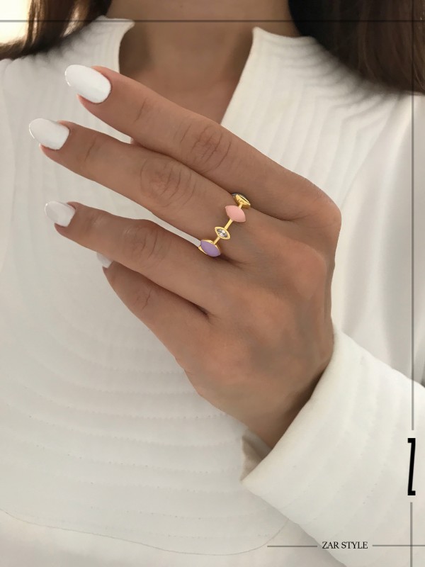 انگشتر میناکاری کروما خطی