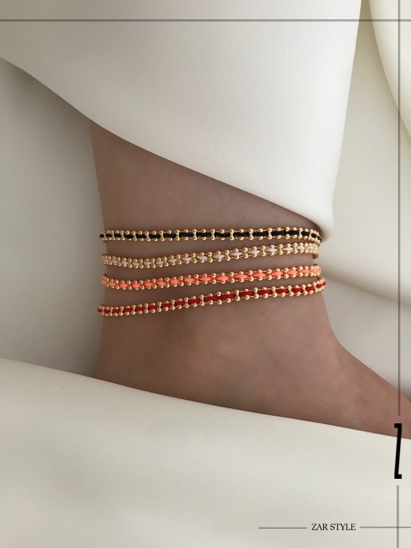 پابند توپی نواری رنگی