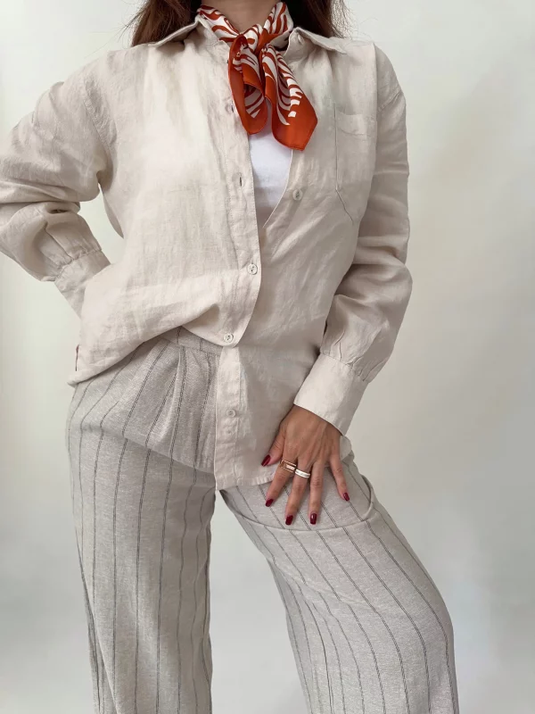 شومیز لینن زارا