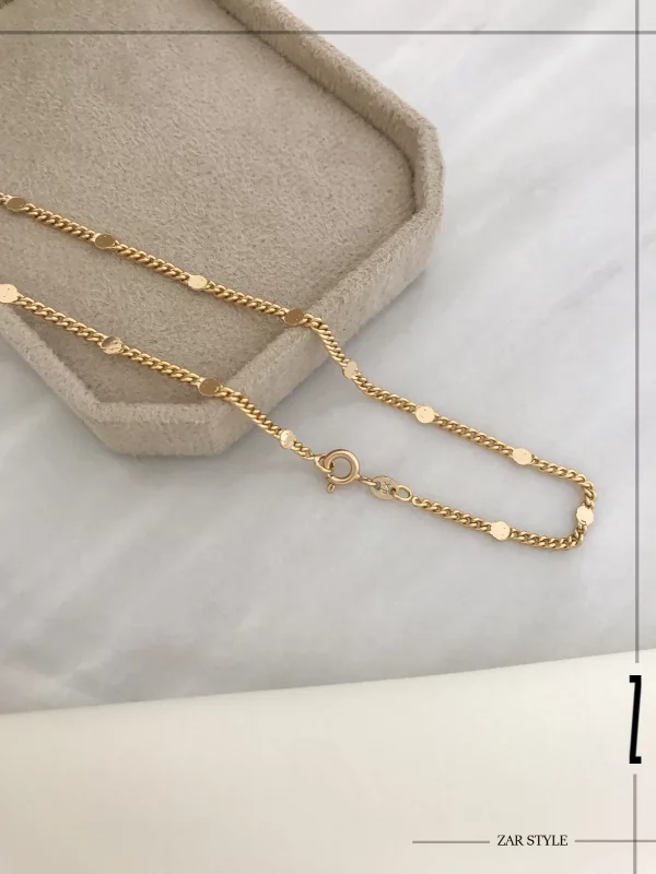 گردنبند زنجیر کارتیه پولکی