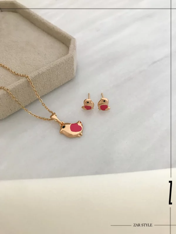 نیم‌ست پرنده قلب صورتی