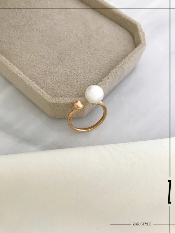 انگشتر کاف گوی و مروارید