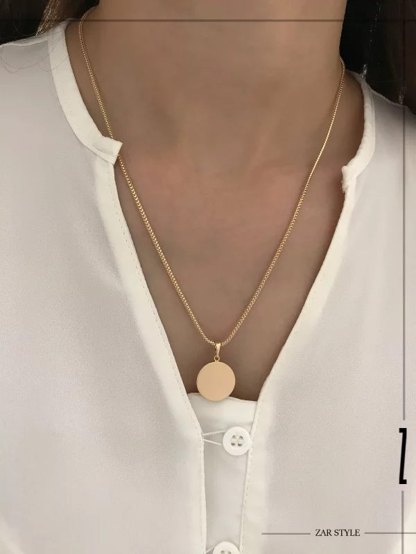 گردنبند آویز پولک زنجیر ونیزی