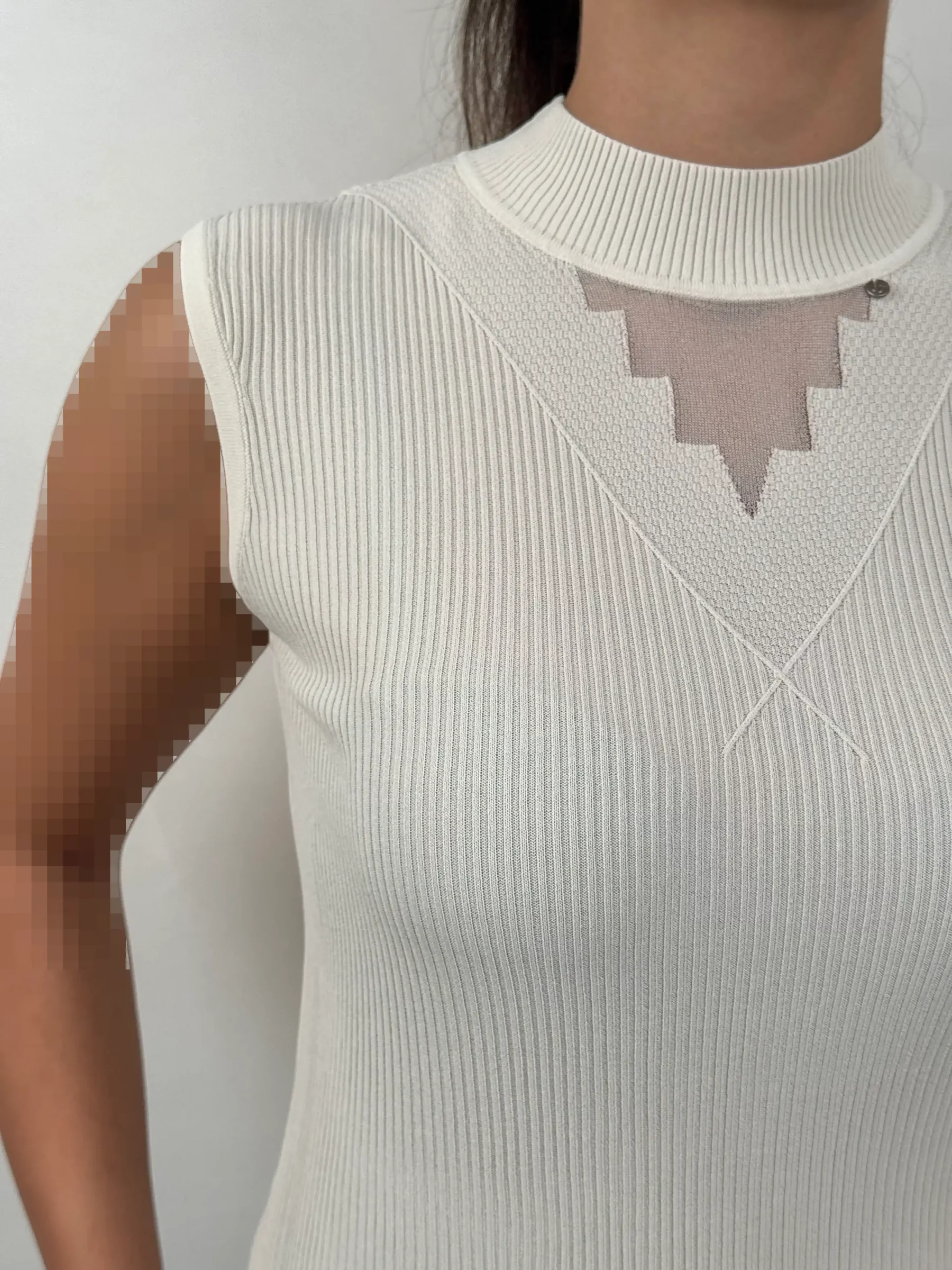 تاپ یقه کریستال