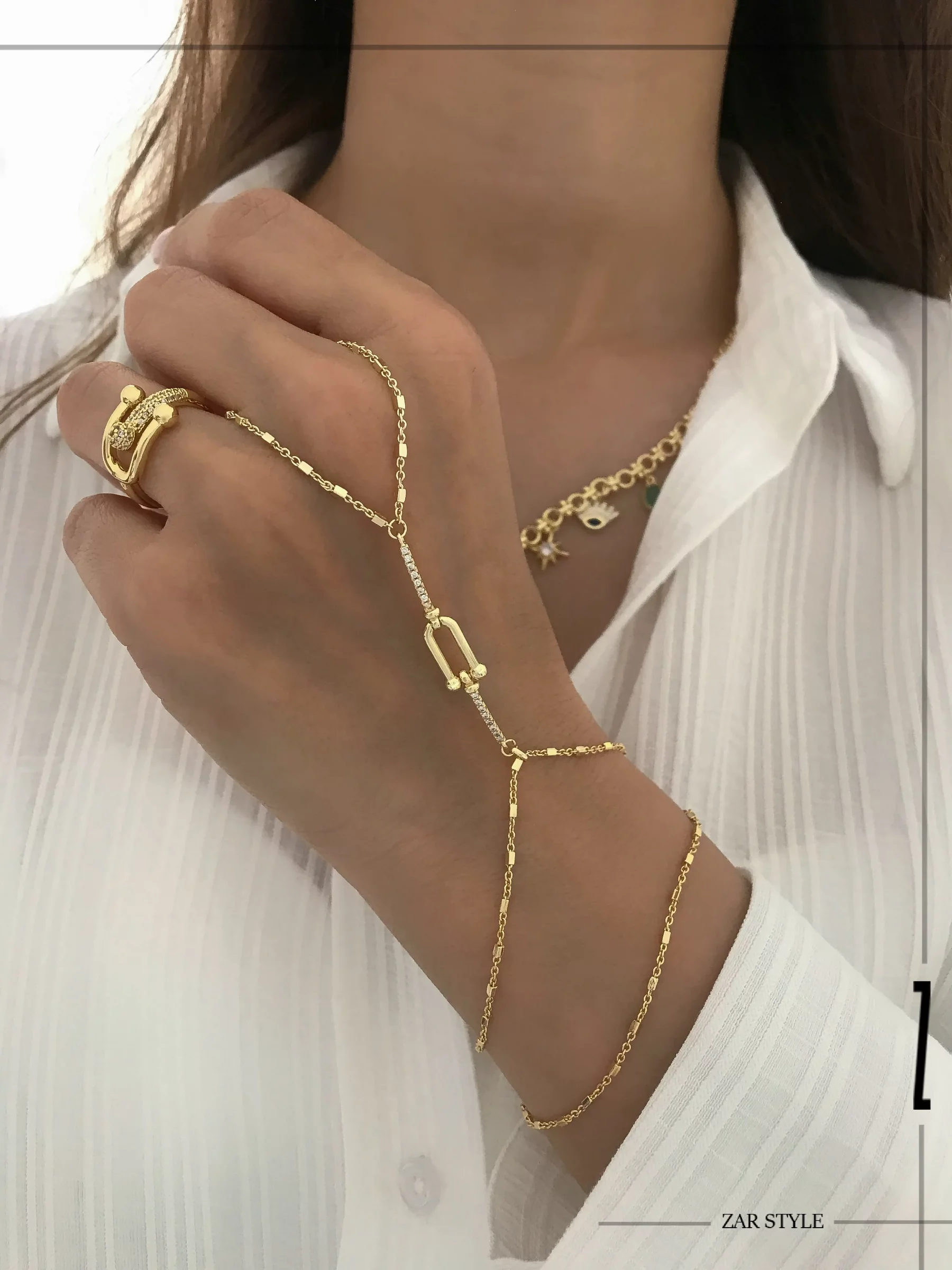 تمیمه تیفانی زنجیر آجری