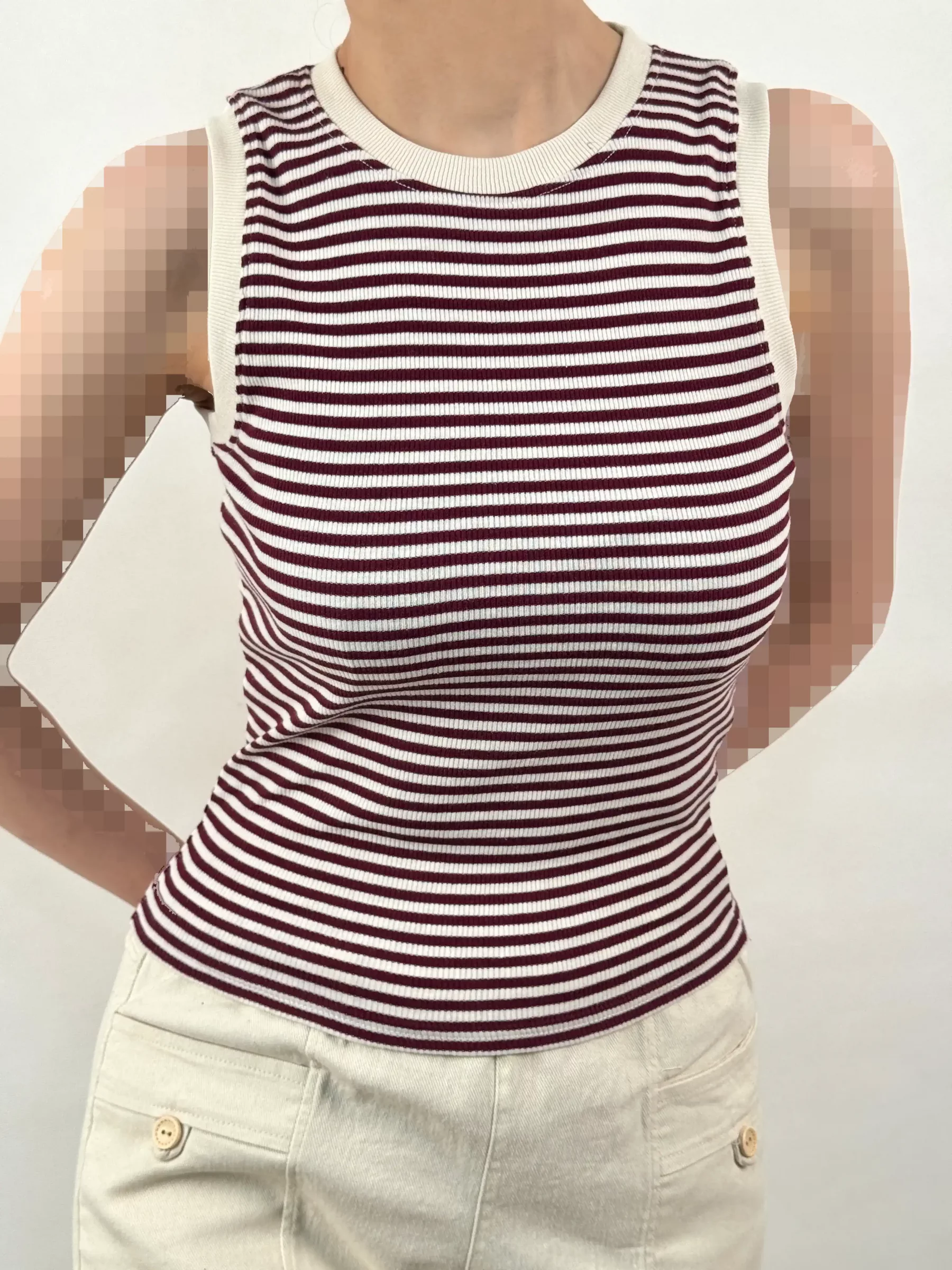 تاپ کبریتی راه راه زارا کد 102