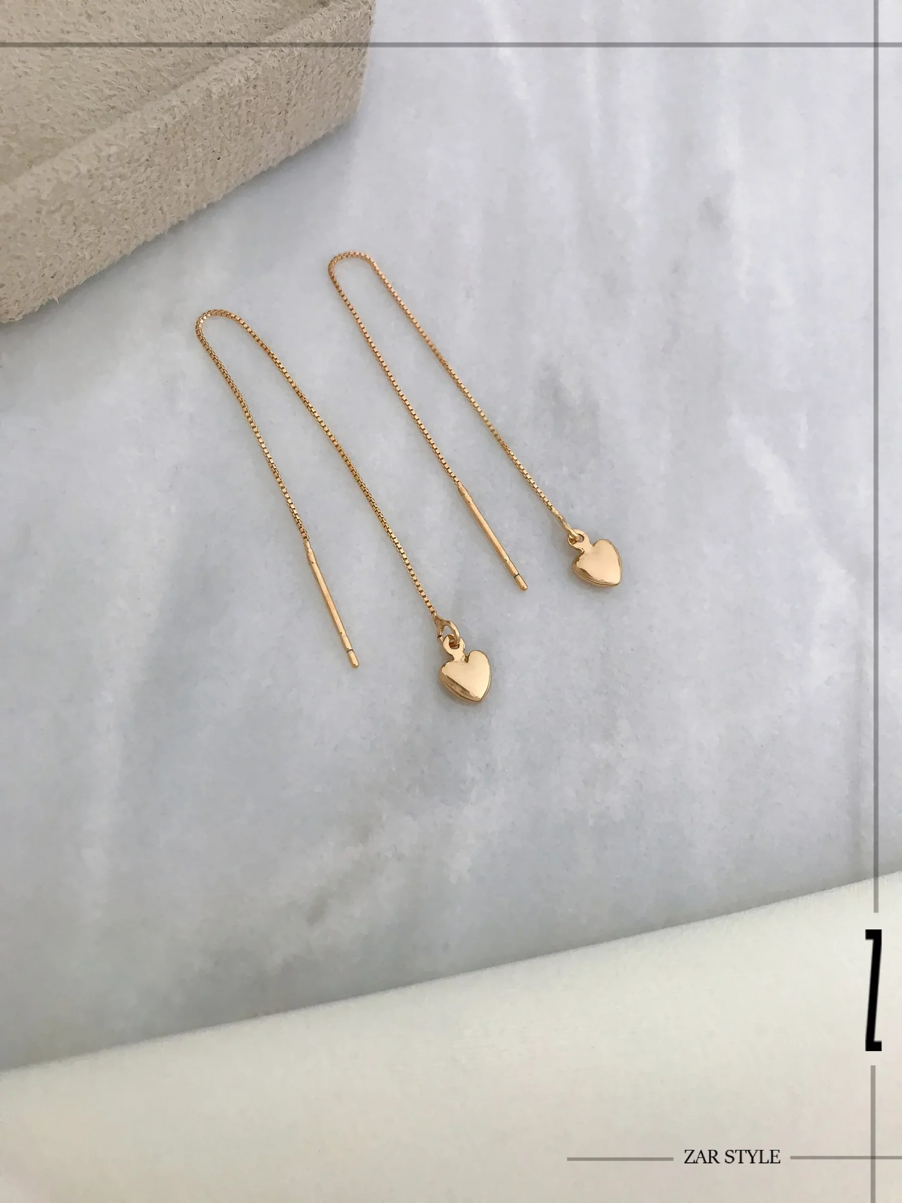 گوشواره بخیه‌ای قلب