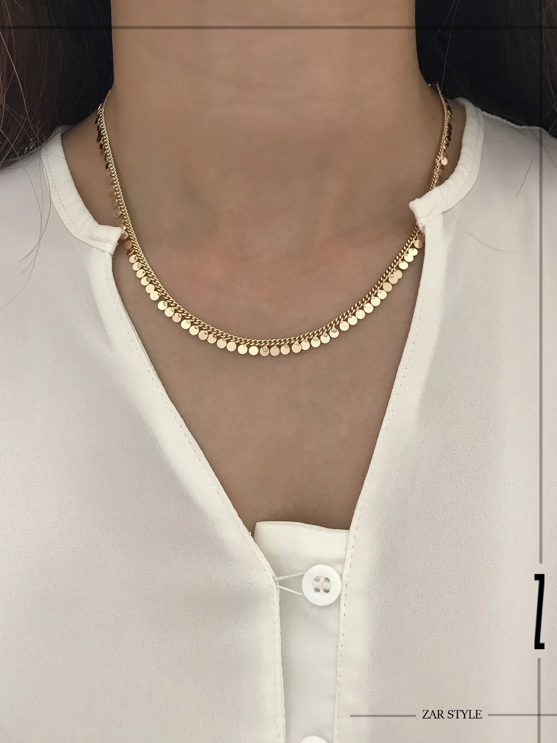 گردنبند پولک آویز