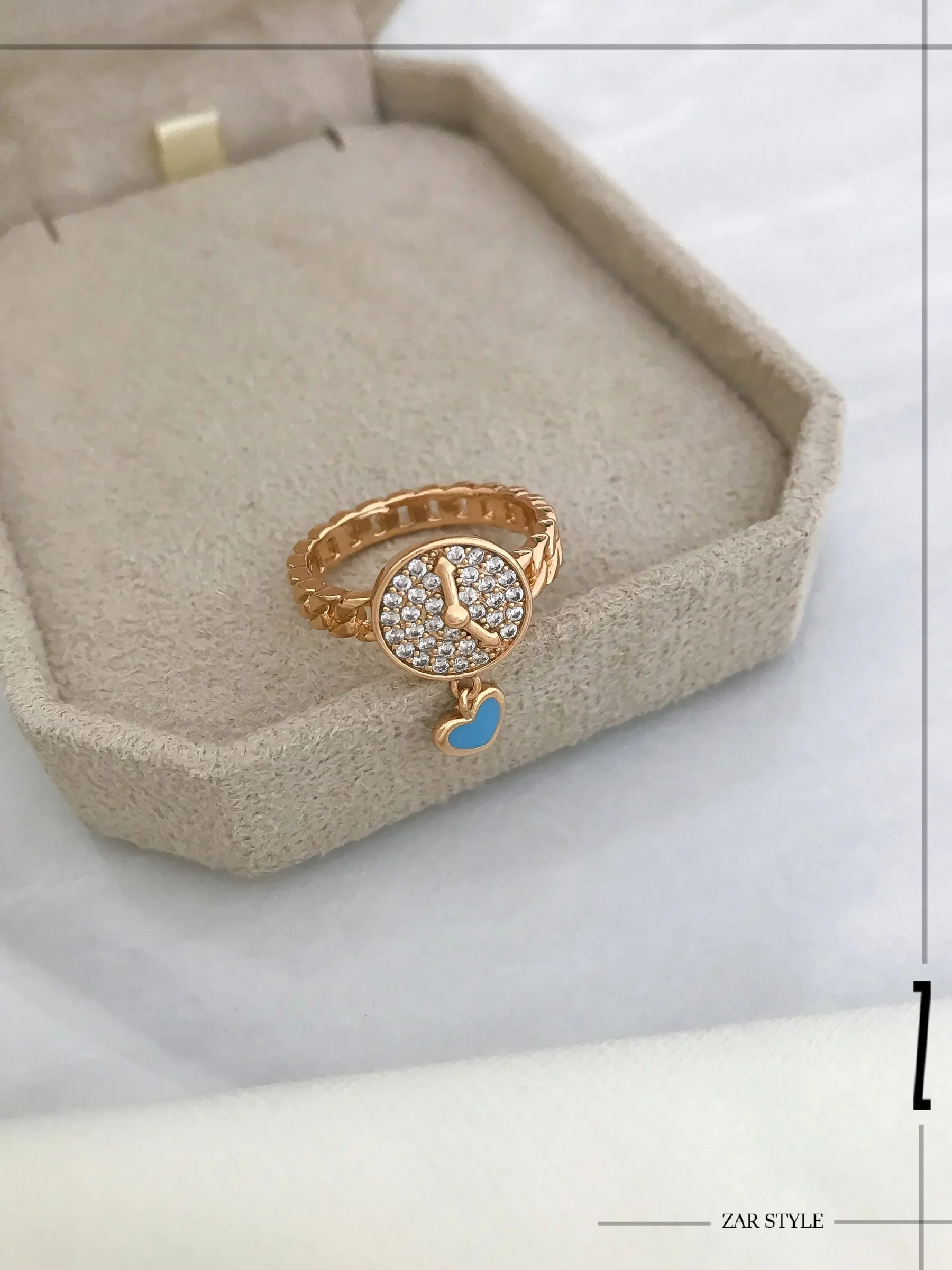 انگشتر کارتیه طرح ساعت