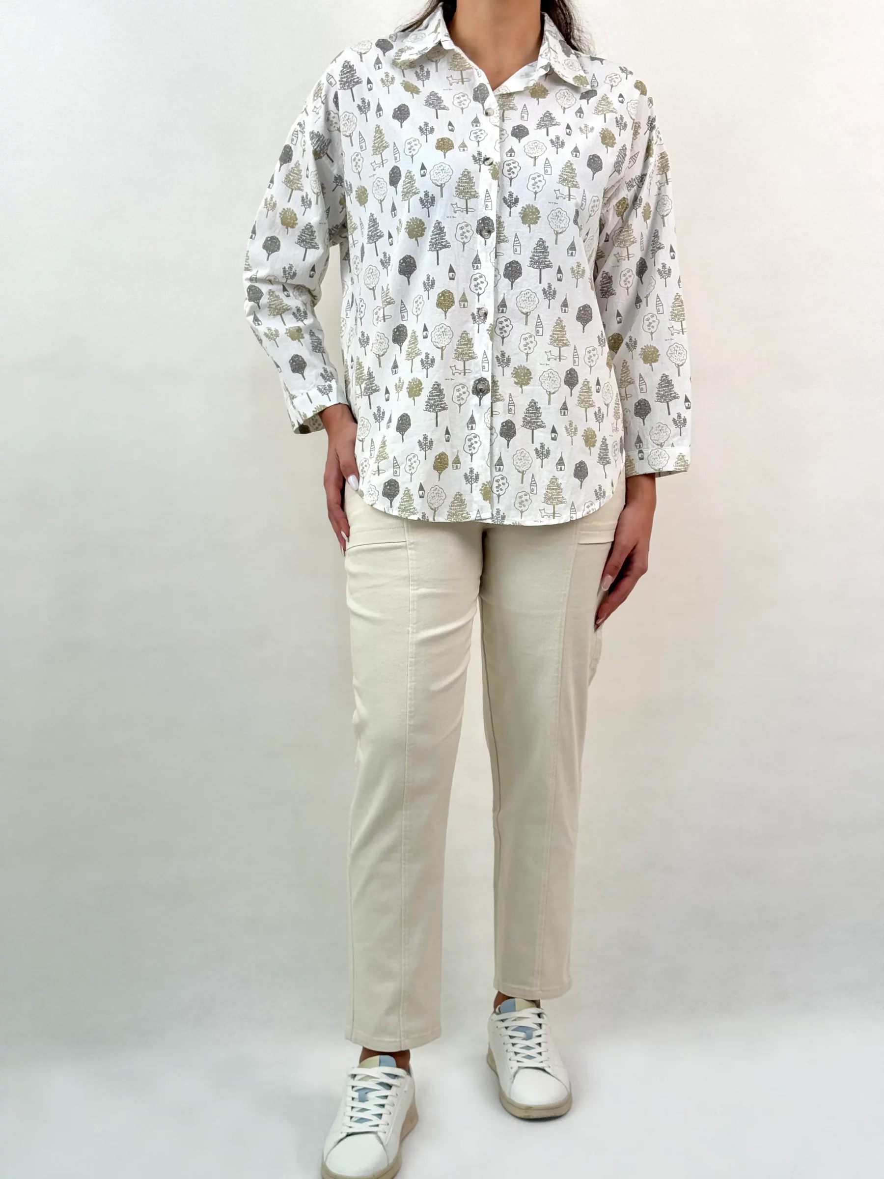 شلوار کتان مام استایل کد 101