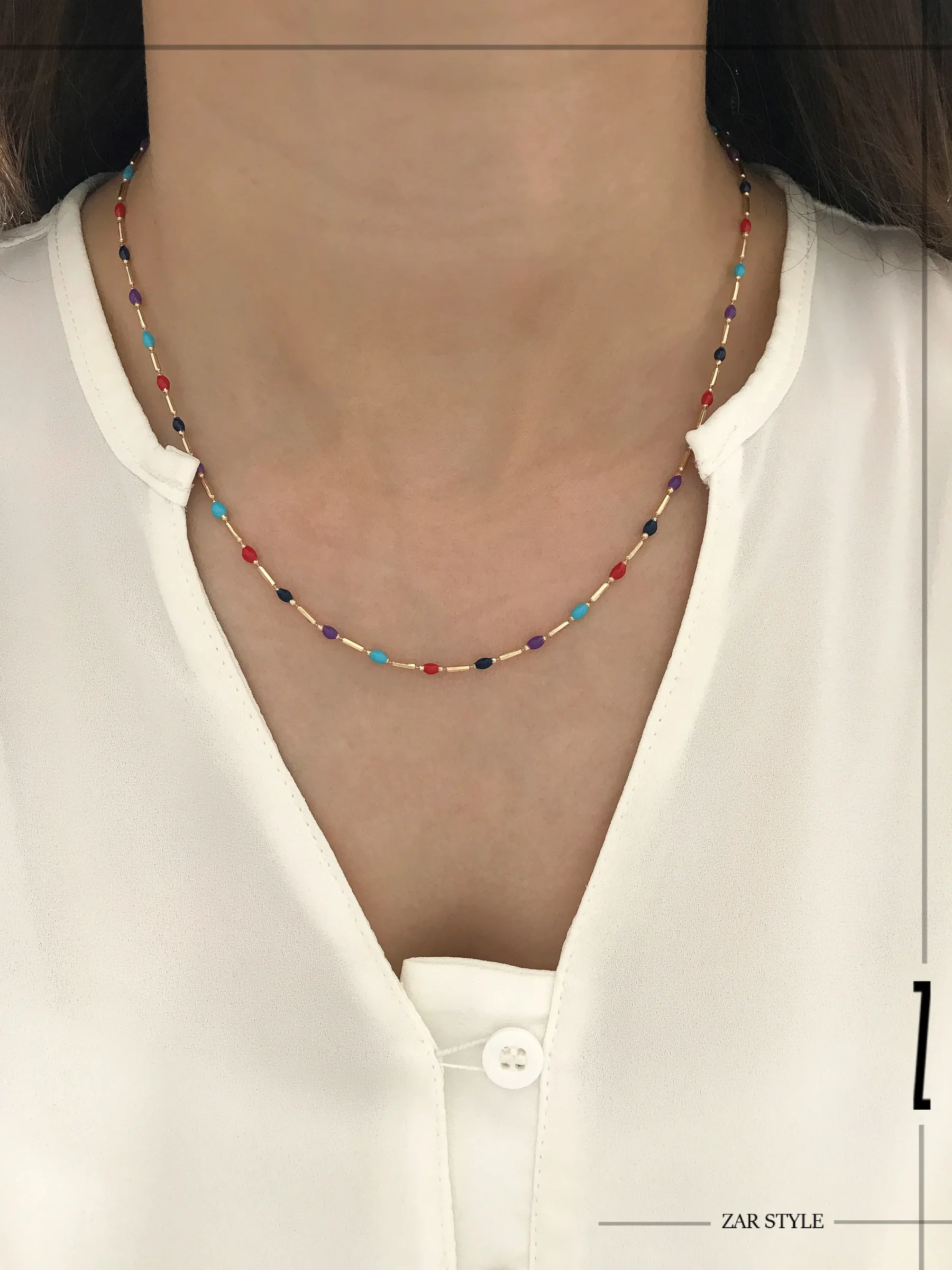 گردنبند میناکاری ملیله‌ای