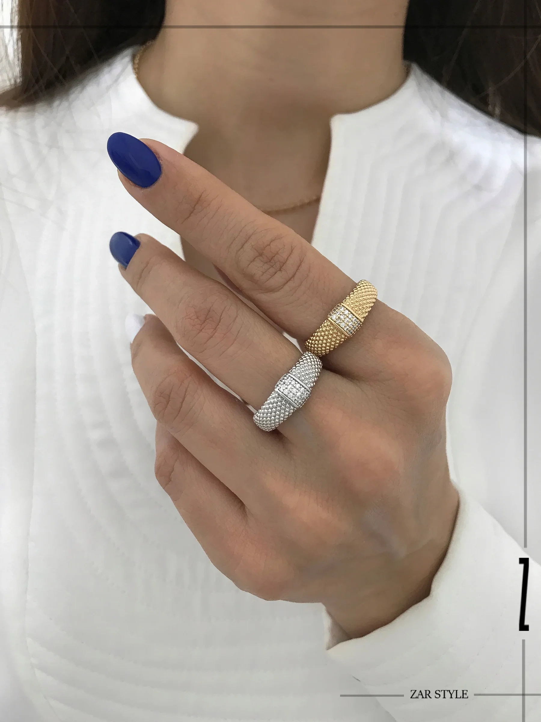 انگشتر دوید یورمن نگین‌دار