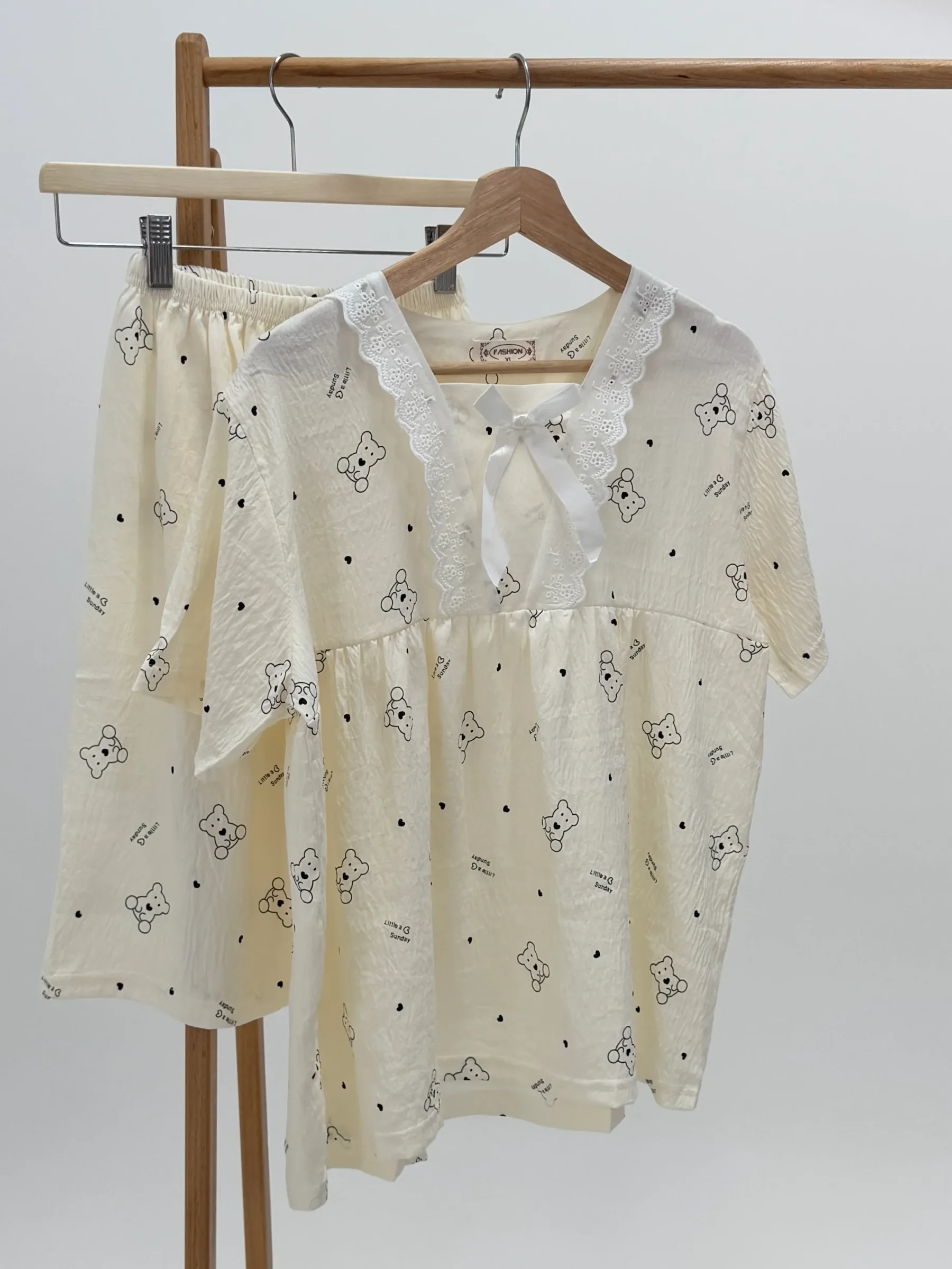 ست لباس راحتی بلوز و شلوارک کد 109