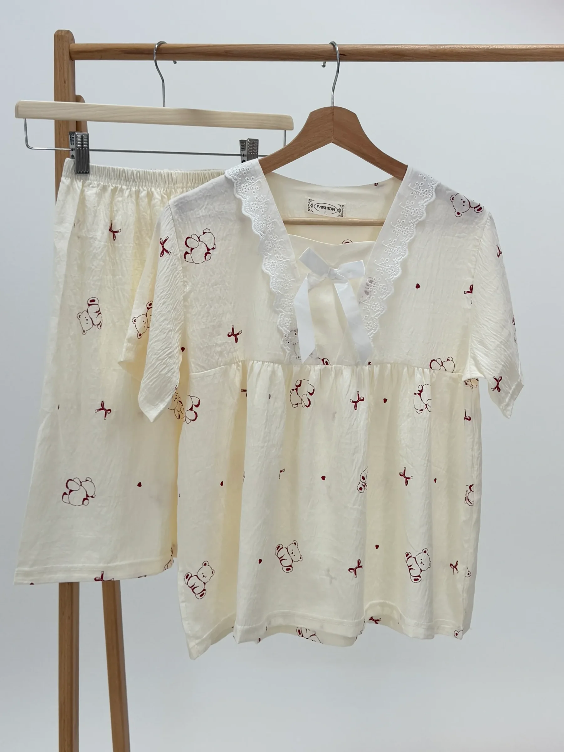 ست لباس راحتی بلوز و شلوارک کد 112