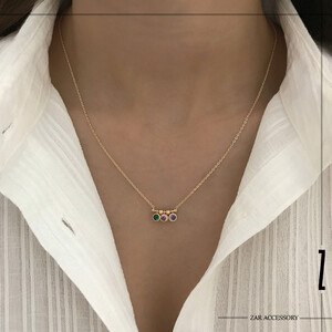 گردنبند مارکو سه نگین