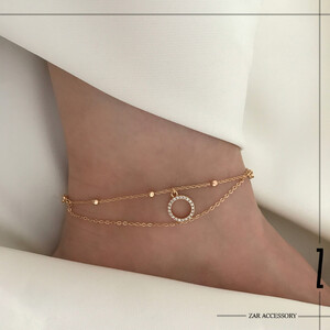 پابند زنجیر گوی و آویز حلقه