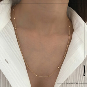 گردنبند زنجیر پیچی و گوی