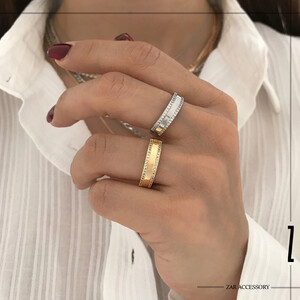 انگشتر حلقه دور نگین