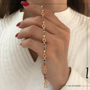 دستبند مولتی کالر دایره‌دار