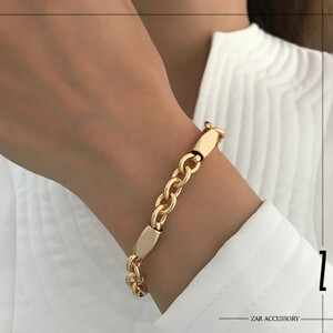 دستبند زنجیری مکعب لوزی