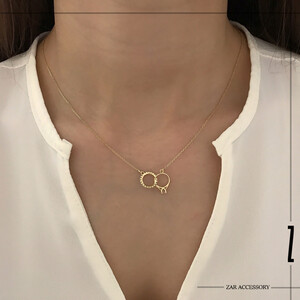 گردنبند دو حلقه عشق
