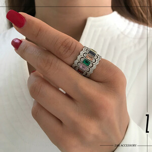 انگشتر سلطنتی مولتی کالر