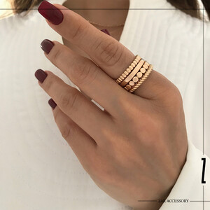 انگشتر پورتفینو پیچی مهره‌ای فلت