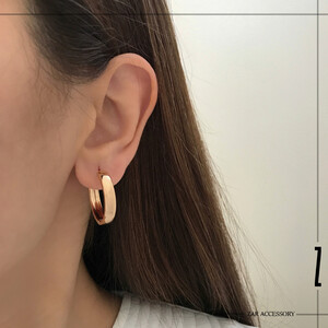 گوشواره حلقه‌ای آینه‌ای