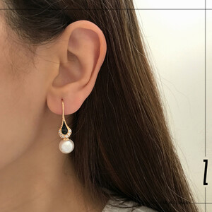 گوشواره قطره مروارید آویز