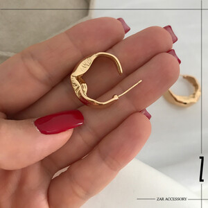 گوشواره حلقه‌ای دفرمه بادکنکی