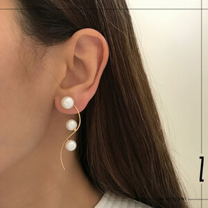 گوشواره ریسه مرواریدی دو قطعه