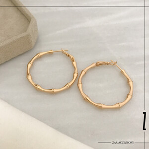 گوشواره حلقه‌ای بامبو