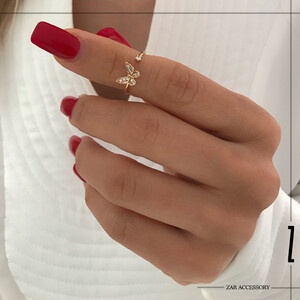 انگشتر زنانه بند انگشتی پروانه