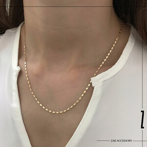 گردنبند آینه‌ای مستطیلی