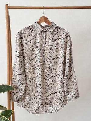 شومیز پوست ماری کرپ