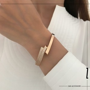 دستبند بنگل سه خطی مواج