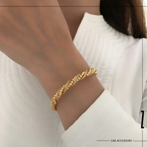 دستبند زنانه پیچ البرنادو و بافت