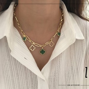 گردنبند ونکلیف گرین آویزدار