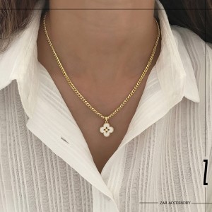 گردنبند ونکلیف صدفی زنجیر کارتیه