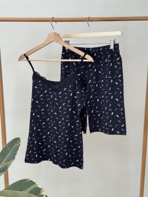 ست تاپ و شورتک میسپل طرح پاپیون