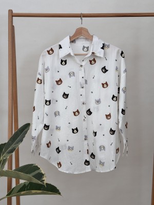 شومیز طرح گربه