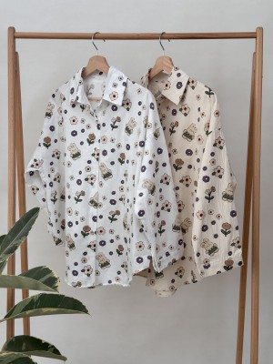 شومیز طرح خرگوش و گل