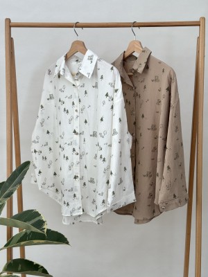 شومیز طرح جنگل خرگوش