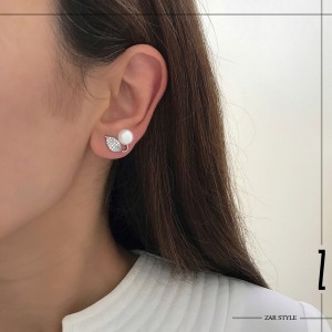 گوشواره برگ و مروارید